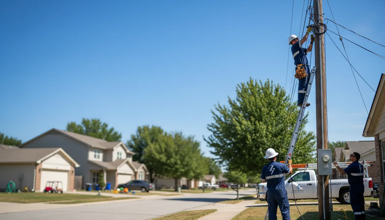Residential electrician providing installation services in Somerset, OH